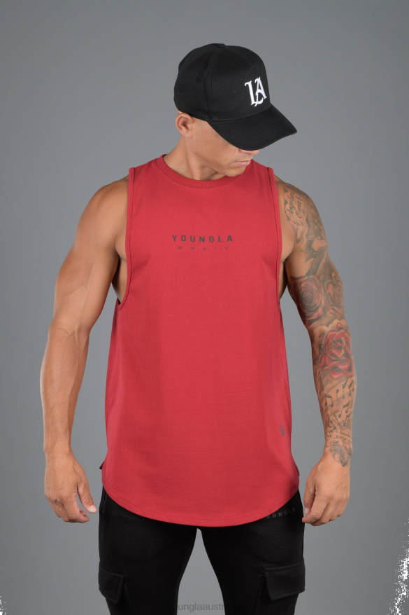 Clothing YoungLA 326 ELEMENTAL TANKS Red Men 4F2FF62