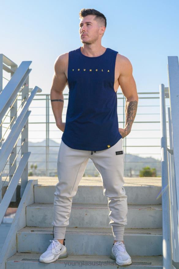 Clothing YoungLA 332 INFINITY MUSCLE TANKS Black Men 4F2FF63