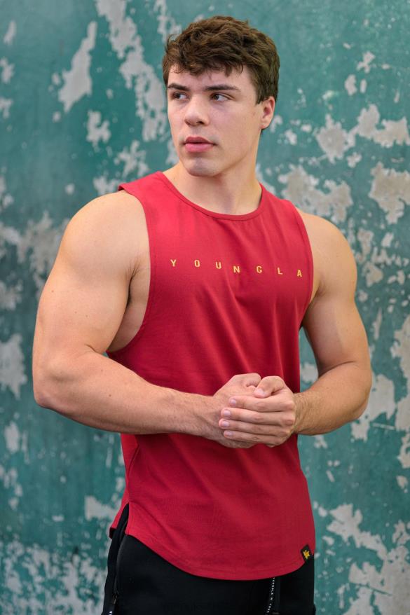 Clothing YoungLA 332 INFINITY MUSCLE TANKS Forest Green Men 4F2FF64