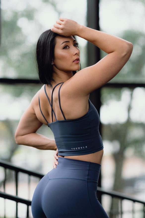 Clothing YoungLA W310 PROGRESS SPORTS BRA Black Women 4F2FF1014