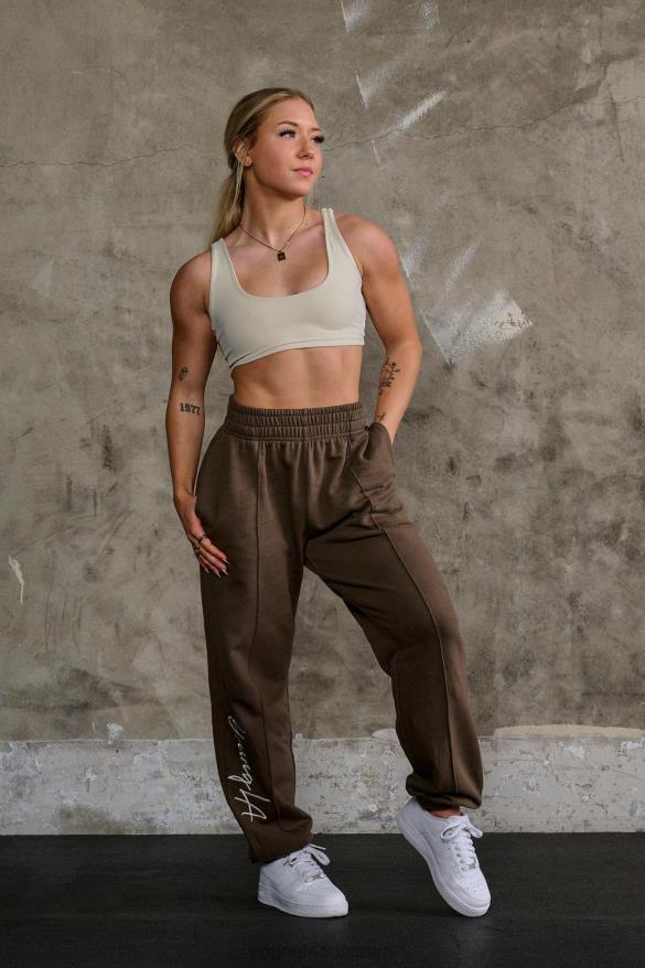 Clothing YoungLA W202 SCRIPT JOGGERS 2.0 Brown Women 4F2FF1130