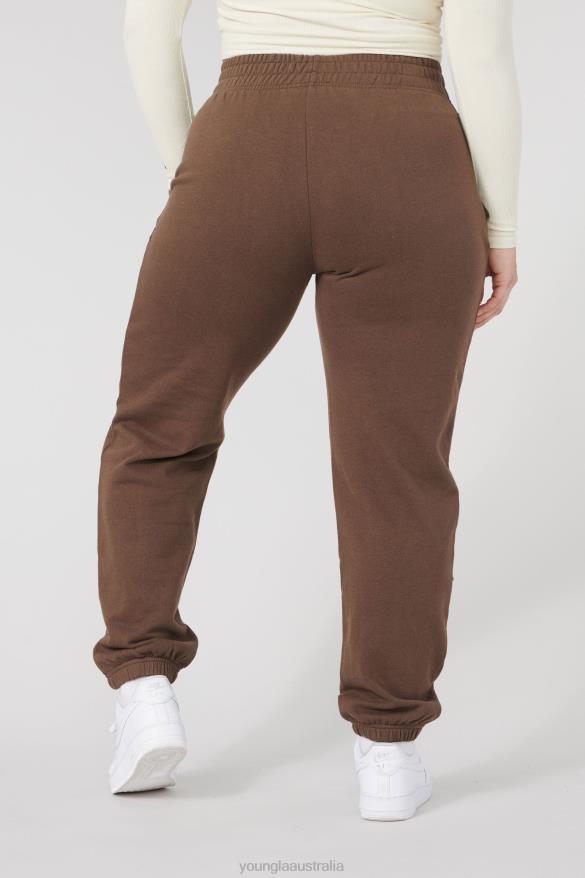 Clothing YoungLA W202 SCRIPT JOGGERS 2.0 Brown Women 4F2FF1130