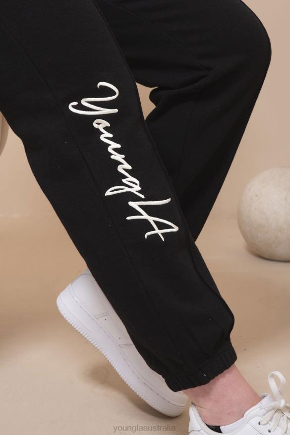 Clothing YoungLA W202 SCRIPT JOGGERS 2.0 Brown Women 4F2FF1130
