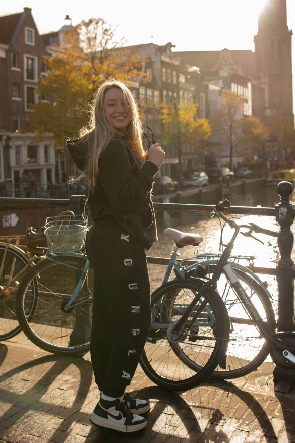 Clothing YoungLA W203 WINTER BLOOM JOGGERS Light Brown Women 4F2FF1119