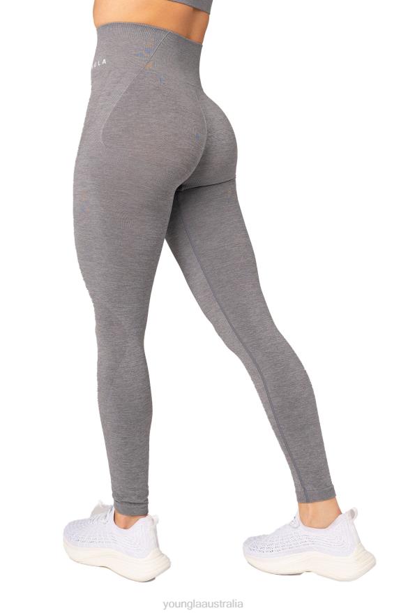 Clothing YoungLA W208 SEAMLESS LEGGINGS Stone Grey Women 4F2FF1147
