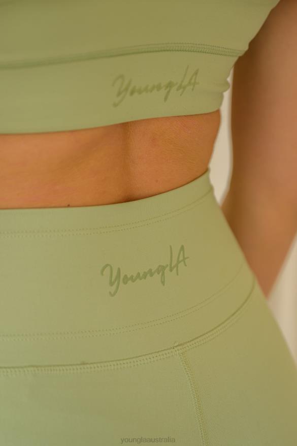 Clothing YoungLA W213 - ASANA FLARE LEGGINGS Matcha Women 4F2FF1159