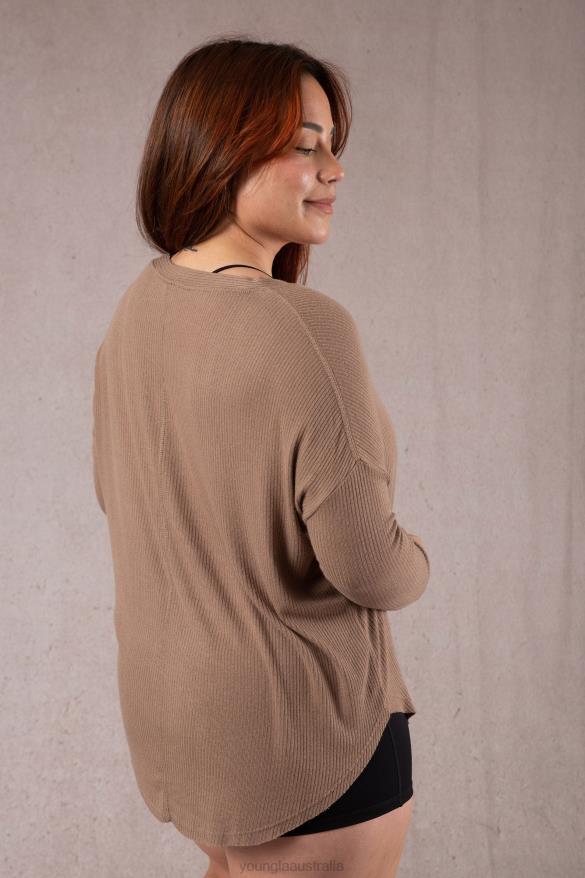 Clothing YoungLA W415 CAFE CARDIGAN Silver Cloud Women 4F2FF1196