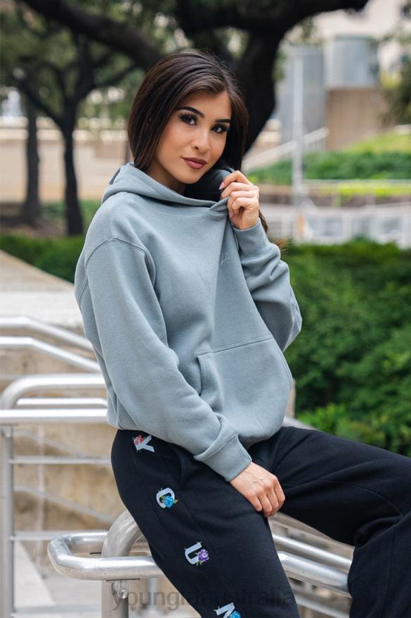 Clothing YoungLA W502 STAPLE HOODIE Black Women 4F2FF1190