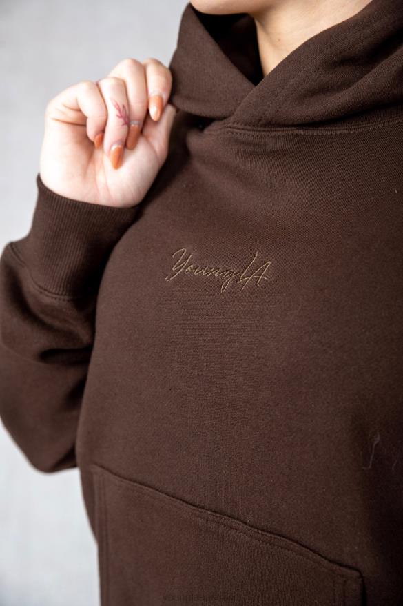 Clothing YoungLA W502 STAPLE HOODIE Bone Women 4F2FF1191