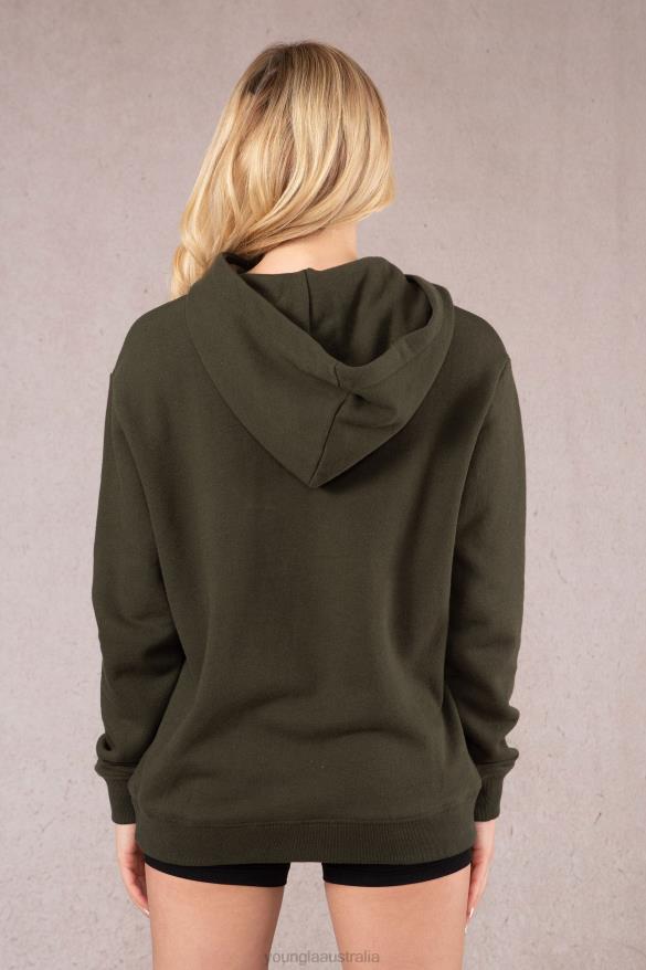 Clothing YoungLA W509 HUMMINGBIRD OVERSIZED HOODIE Coal Women 4F2FF1186