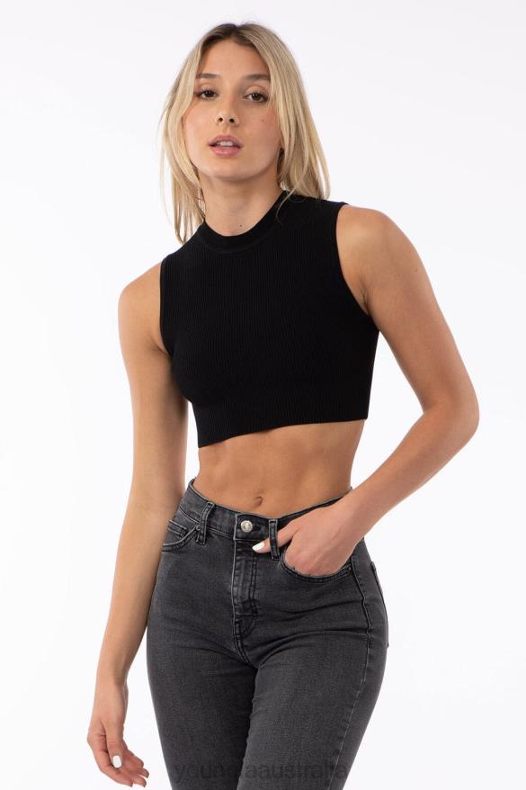 Clothing YoungLA W301 CONTOUR RIBBED TANK Black Women 4F2FF1051