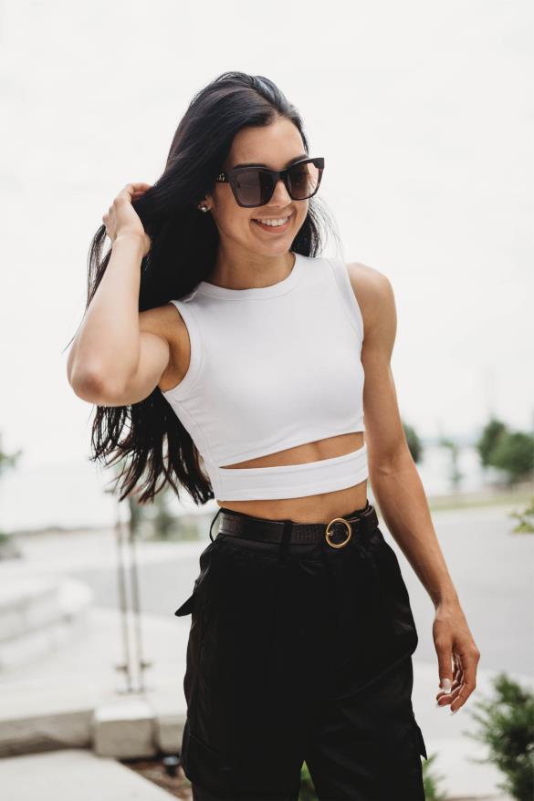 Clothing YoungLA W302 SASH TANK TOP White Women 4F2FF1042