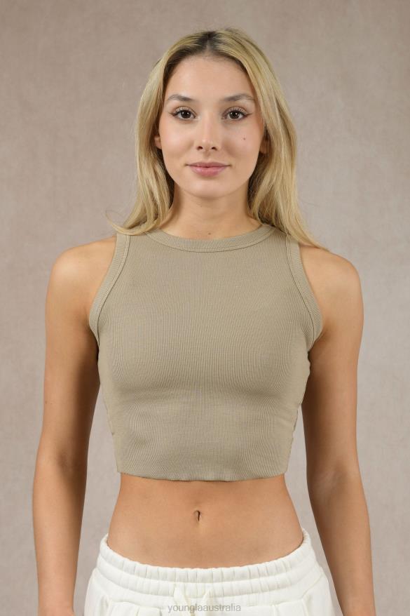 Clothing YoungLA W314- Flexrib Tank Top Black Women 4F2FF1062