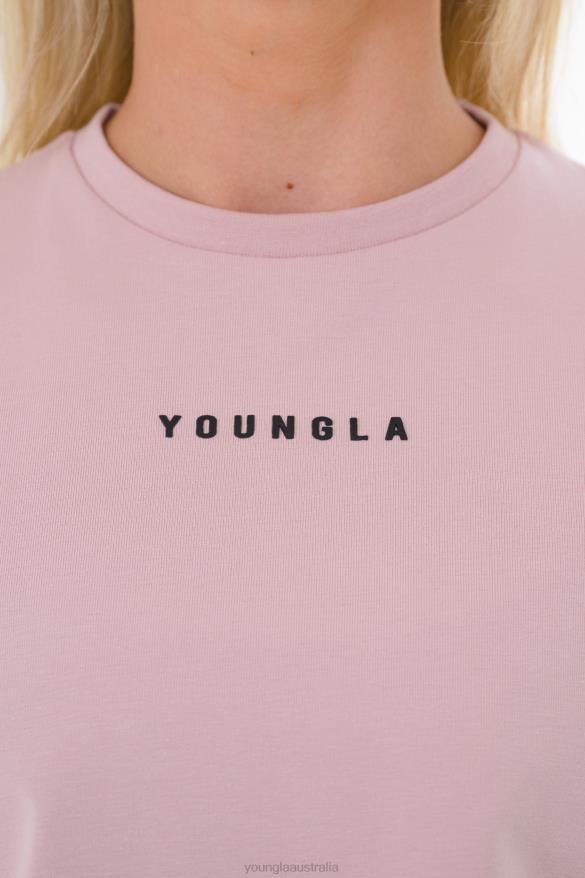 Clothing YoungLA W403 ESTABLISHED CROPPED T-SHIRT Black Women 4F2FF1025