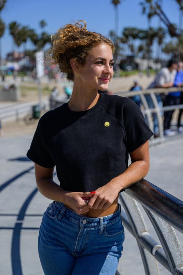 Clothing YoungLA W411 RAGLAN CROPPED TEE Dusty Mauve Women 4F2FF1052