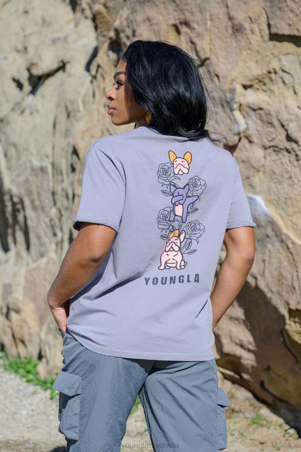 Clothing YoungLA W417 IGGY OVERSIZED TEE White Women 4F2FF1059