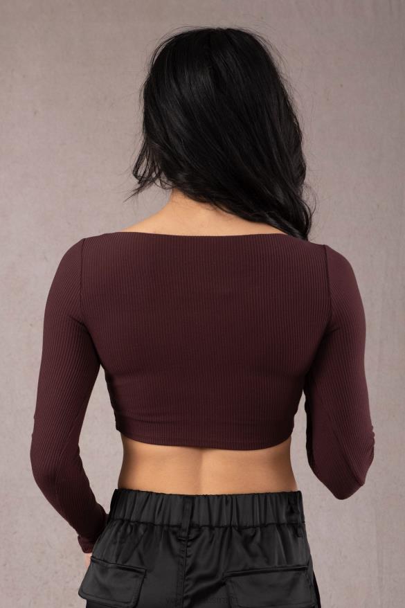 Clothing YoungLA W419 GRACE CROPPED TOP Coconut Milk Women 4F2FF1047