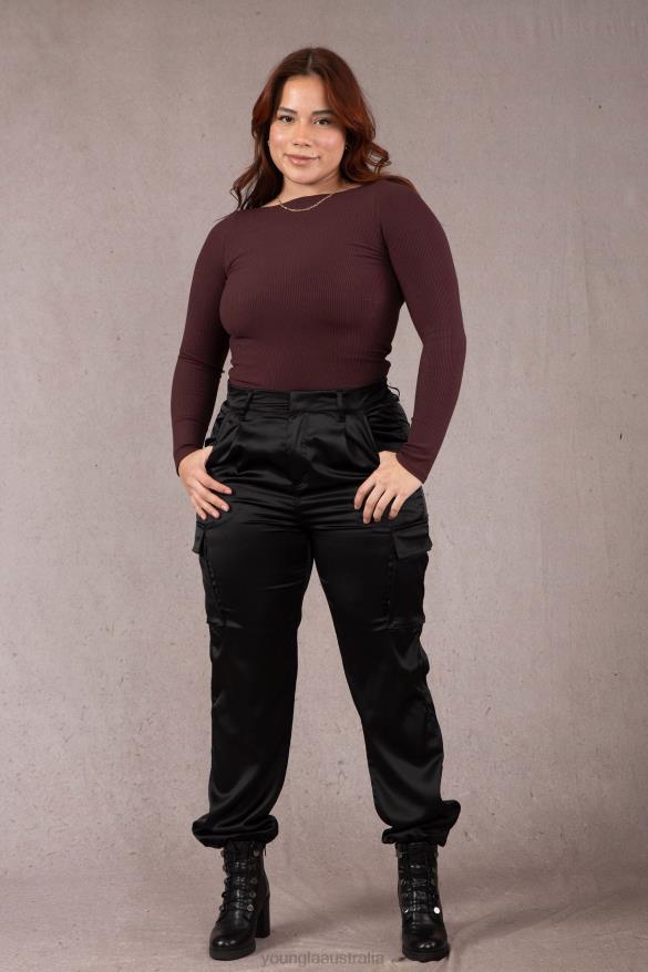 Clothing YoungLA W420 GRACE TOP Merlot Women 4F2FF1067