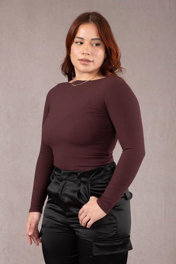 Clothing YoungLA W420 GRACE TOP Merlot Women 4F2FF1067