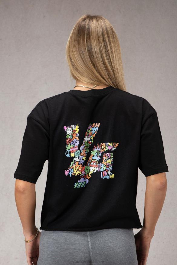 Clothing YoungLA W421 TRIPPY OVERSIZED TEE Black Women 4F2FF1080