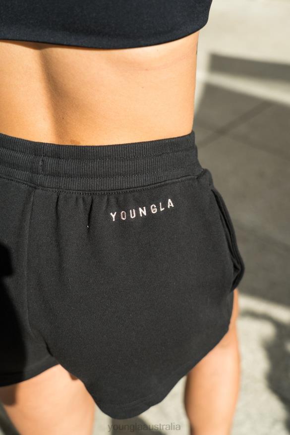 Clothing YoungLA W101 - EVERYDAY SHORTS Black Women 4F2FF1107