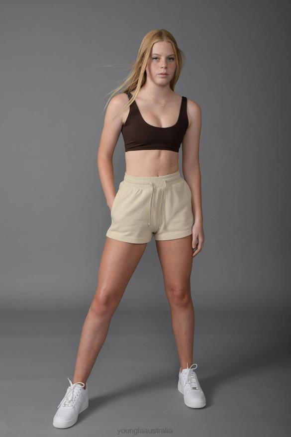 Clothing YoungLA W101 - EVERYDAY SHORTS Coal Women 4F2FF1108