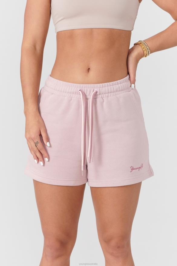 Clothing YoungLA W107 TRIPLE STRING SHORTS Dusty Pink Women 4F2FF1088