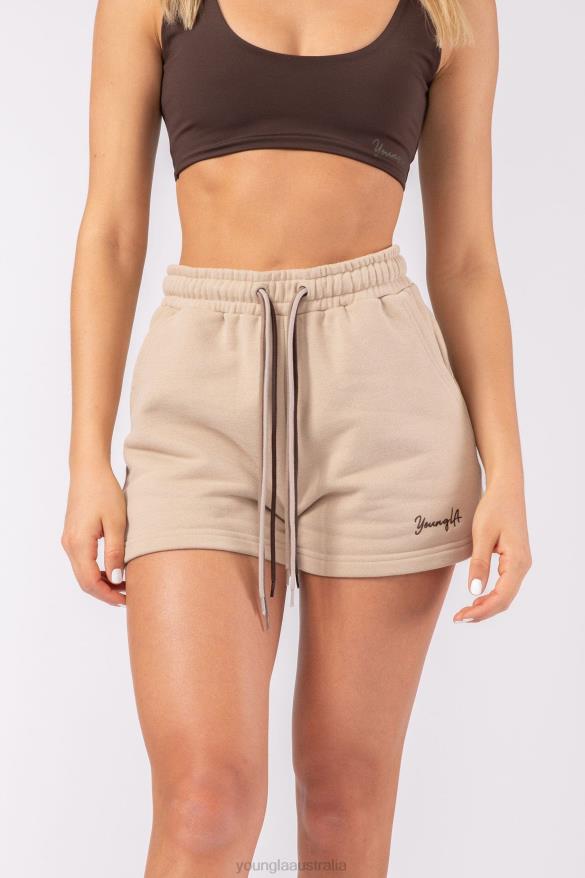 Clothing YoungLA W107 TRIPLE STRING SHORTS Dusty Pink Women 4F2FF1088