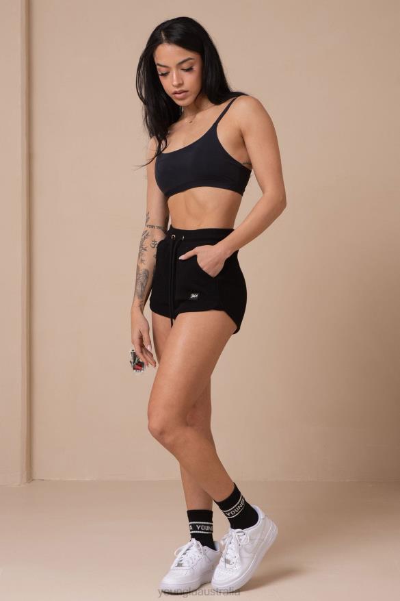 Clothing YoungLA W113 PEACHY SHORT SHORTS Black Women 4F2FF1100